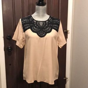 Lie brand silk top